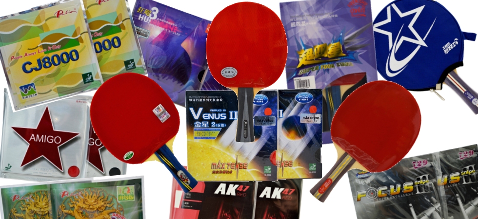 Table tennis equipment on sale at skilltoyz
